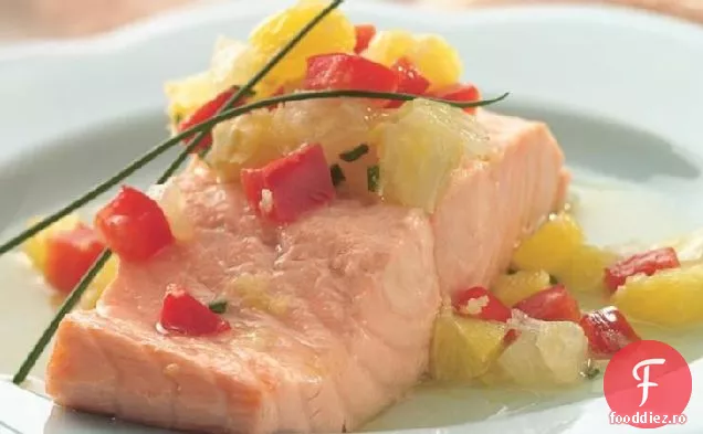 Somon cu Salsa de ghimbir-citrice