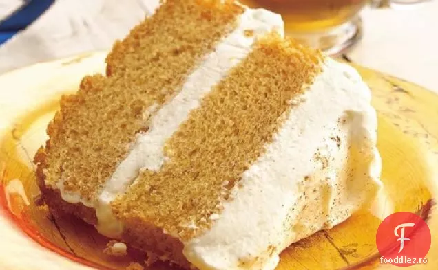 Tort de mâncare înger de dovleac cu umplutură de cremă de ghimbir