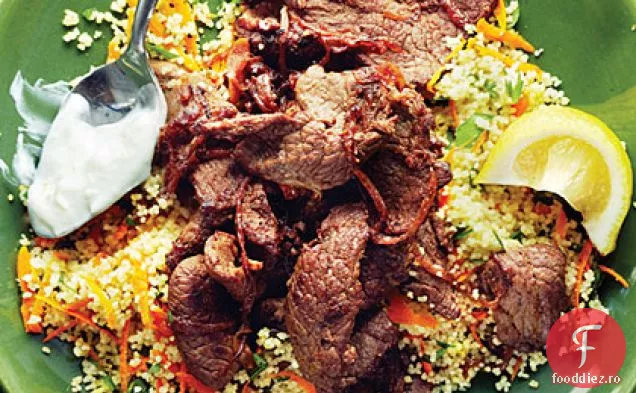 Miel Shawarma cu salată de cuscus