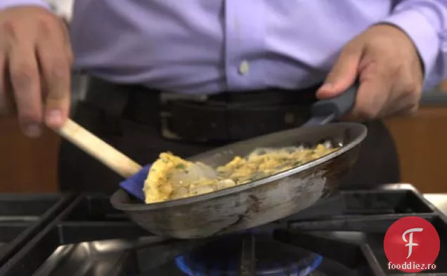 Tortilla cu creveți și cartofi