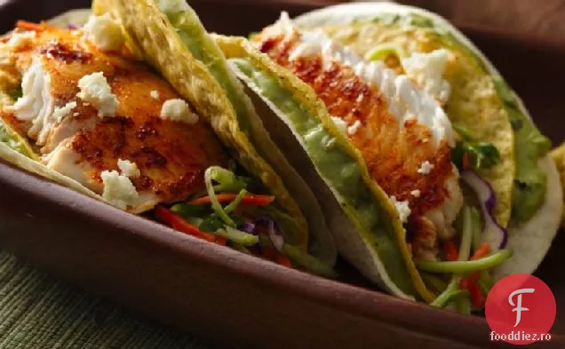 Tacos de pește moale și crocant