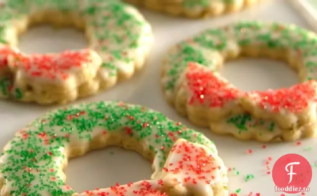 Crăciun Coroană De Zahăr Cookie-Uri
