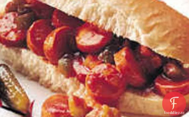 Sloppy Hot Dogs