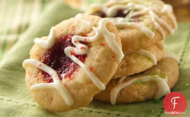 Cookie-Uri Cu Amprentă De Zmeură