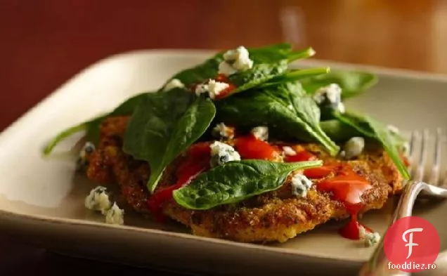 Pui De Bivol Acoperit Cu Spanac