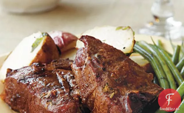 Herbes de Provence-cotlet de miel cu crustă