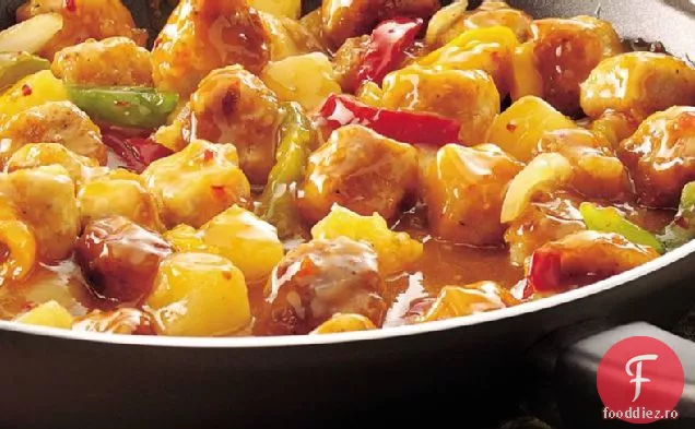 Carne de porc ușor dulce și acru