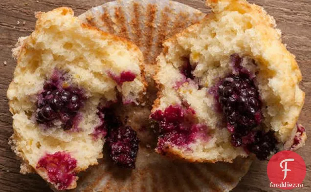 Muffins Blackberry-Portocaliu