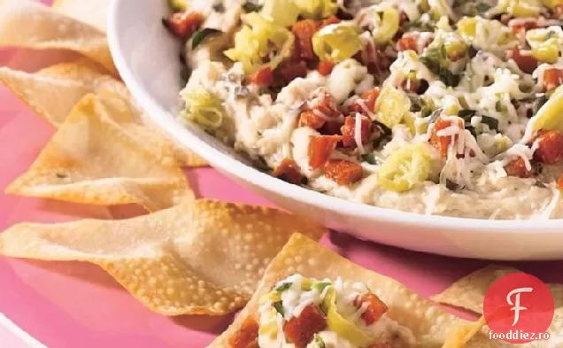 Baie italiană stratificată cu Wontons crocante