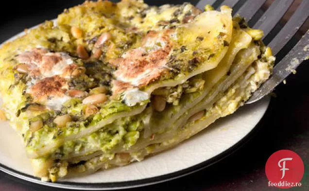 Pesto și lasagna de mazăre