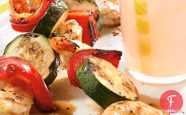 Margarita Creveți Kabobs