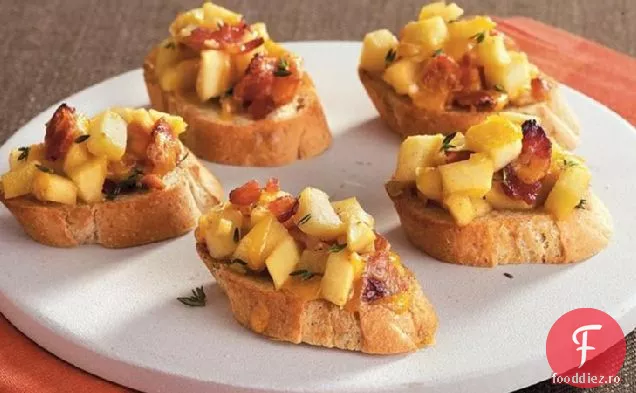 Bacon De Mere Cheddar Crostini