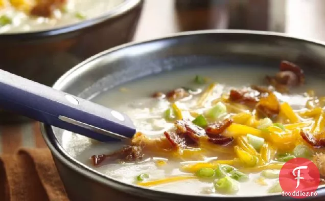 Supă De Cartofi Cheddar Cu Slănină