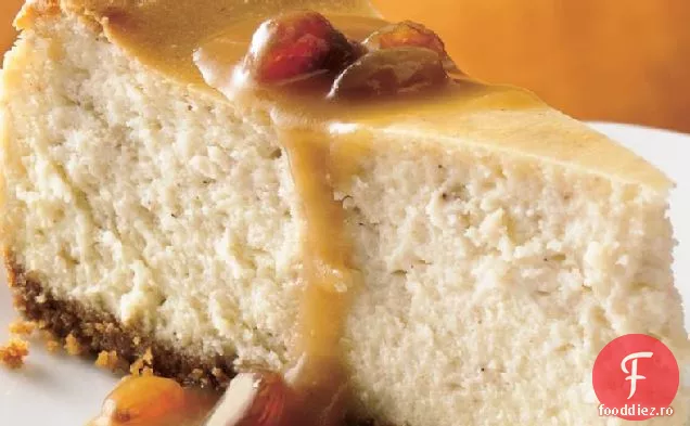 Cheesecake fierbinte cu rom cu unt cu sos de zahăr brun-Rom