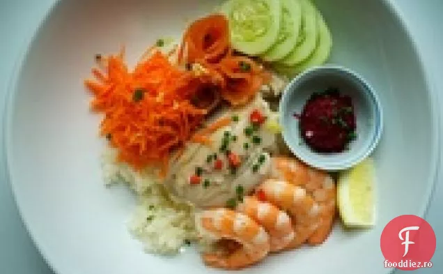 Umăr De Miel Fiert Cu Jus De Hrean Și Mazăre Bătută