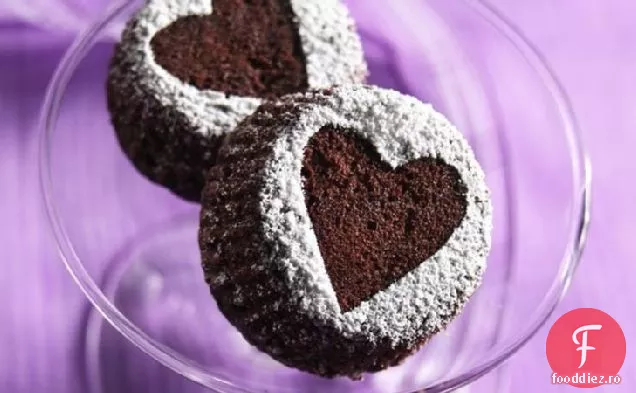 Cupcakes Cu Inimă Brownie