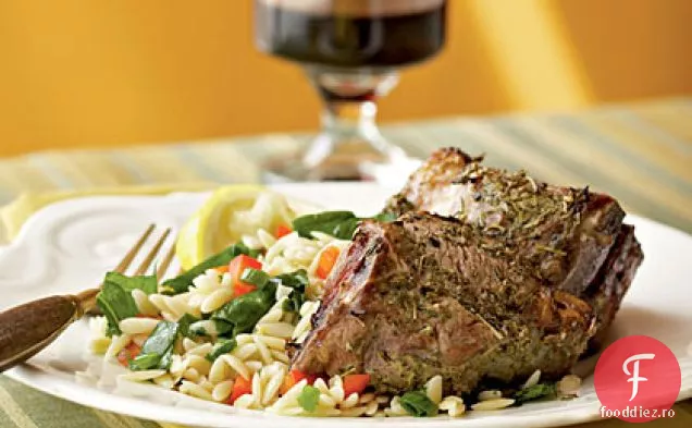 Cotlete de miel Herbes de Provence cu Orzo