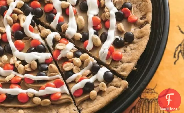 Peanutty Halloween Cookie Pizza