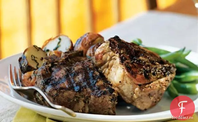 Herbes de Provence-cotlet de miel cu crustă