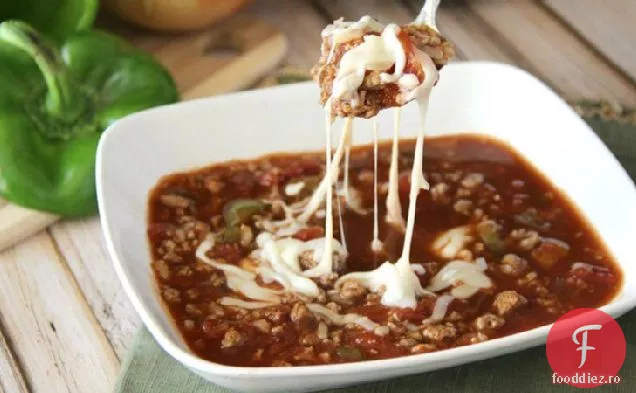 Supă De Ardei Umplută Cu Aragaz Lent