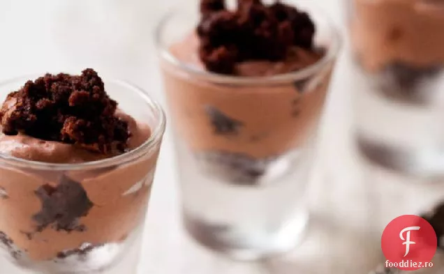Shot-Uri De Brownie Cu Mousse De Ciocolată