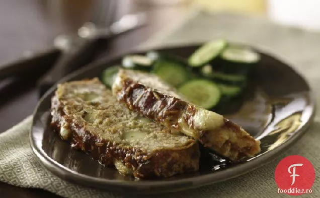 Pâine De Carne Umplută Cu Brânză