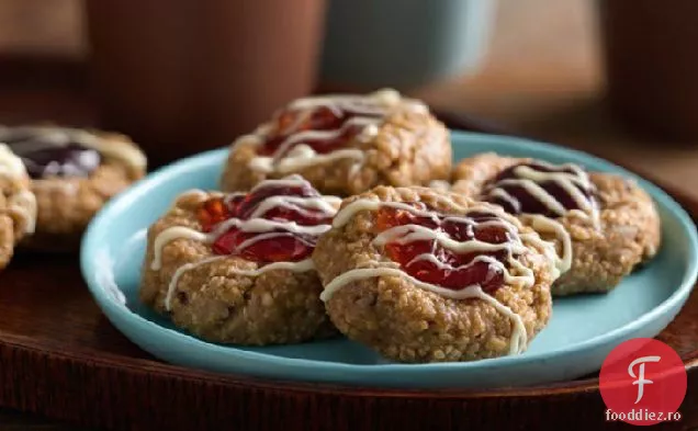 Cookie-Uri De Amprentă Fără Coacere Granola Jam