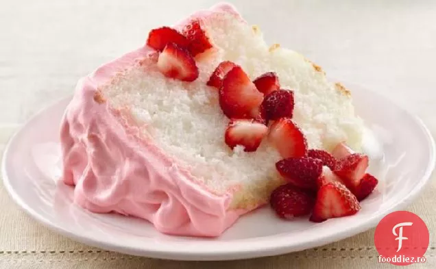 Tort De Înger Cu Cremă De Căpșuni