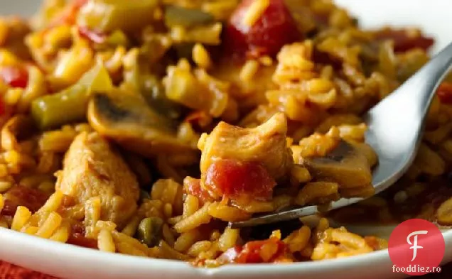 Amestec de pui, legume și orez