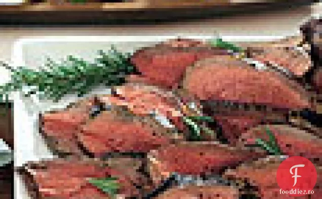 Picior de miel la grătar cu muștar condimentat și rozmarin