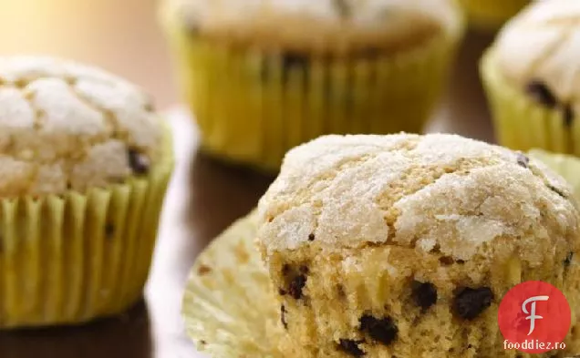 Brioșe Cu Banane Cu Ciocolată (Făină Albă De Grâu Integral)