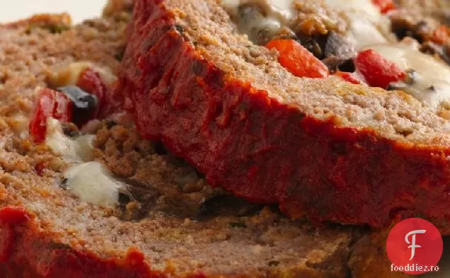 Pâine De Carne Italiană Umplută Cu Brânză