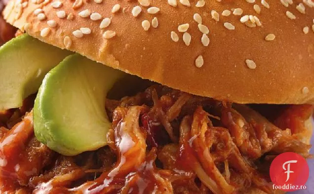 Slow-Aragaz Chipotle Tras-Carne De Porc Sandwich-Uri