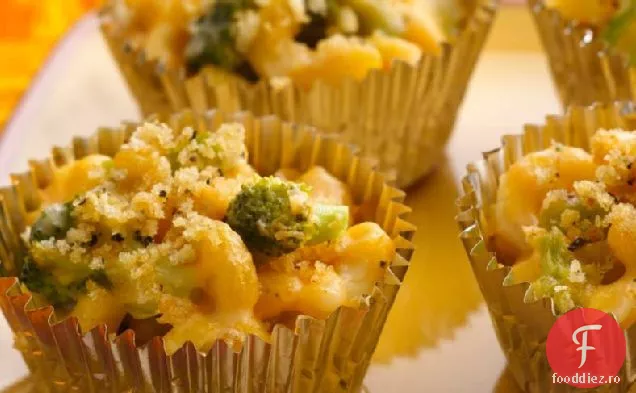 Cupe de brânză Mac și Broccoli