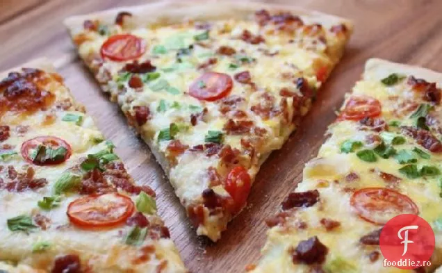 Pizza Cu Ouă Amestecate
