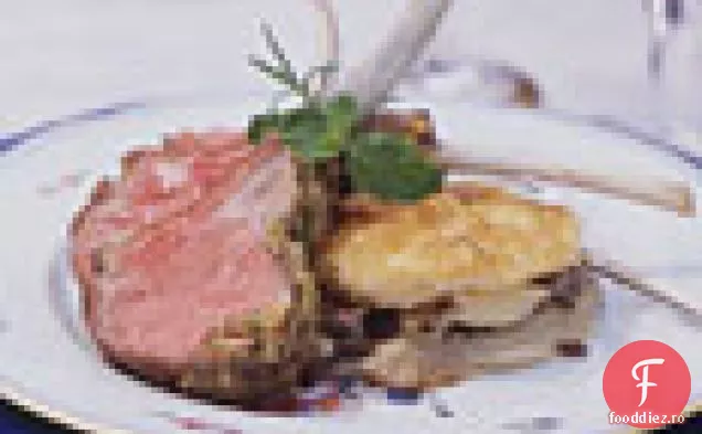 Muștar Și Ierburi Crusted Rack De Miel