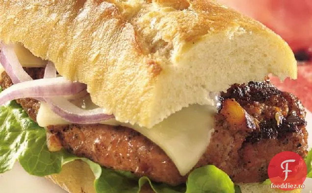 Burgeri De Curcan Italieni La Grătar