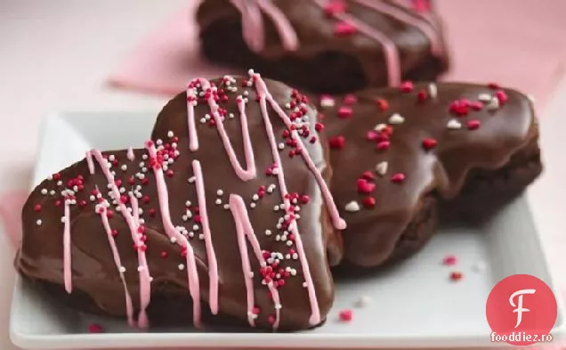 Inimi Tradiționale De Brownie Glazurate