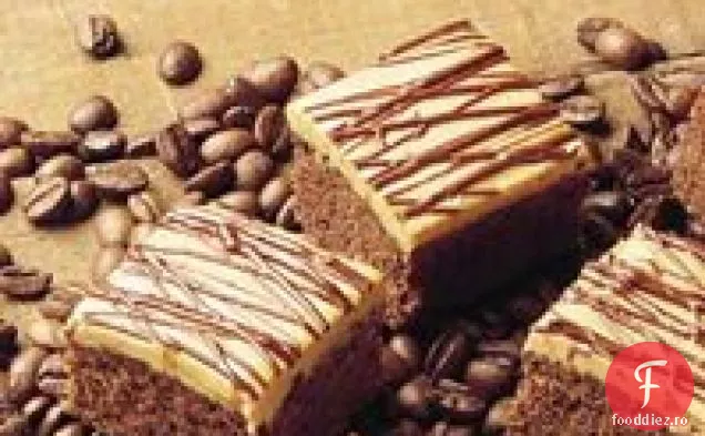 Mocha Brownies cu glazură de ciocolată
