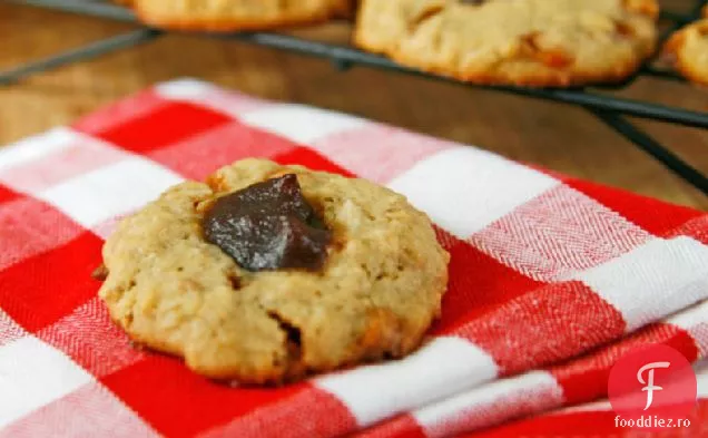 Caramel Mere-Fulgi De Ovăz Cookie-Uri
