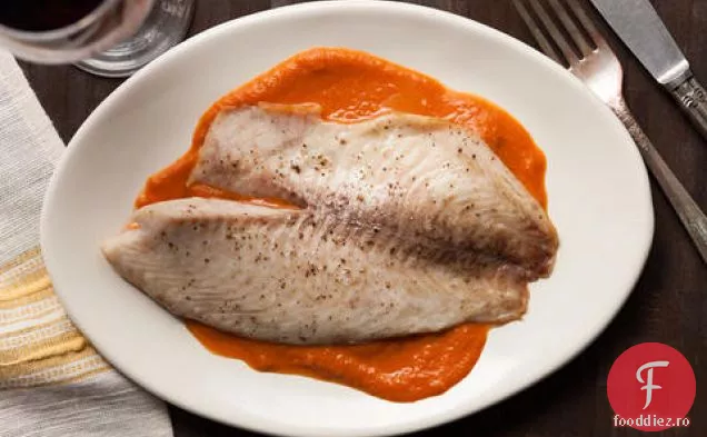 Tilapia friptă cu sos Brava