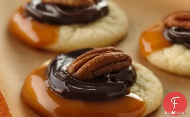 Cookie-Uri De Broască Țestoasă Caramel-Fudge