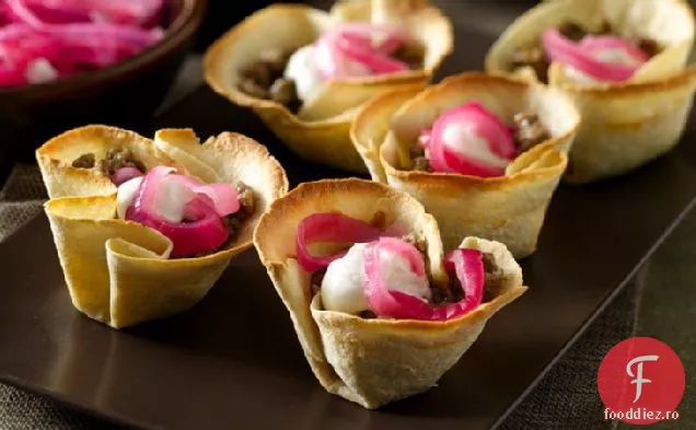 Mini Tortilla de vită și roșii prăjite