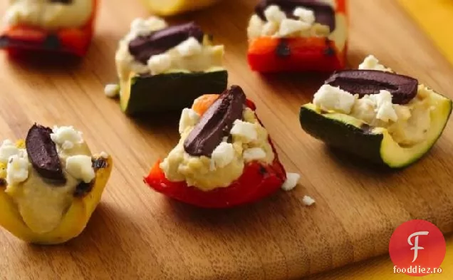 Legume Prăjite Umplute Cu Hummus