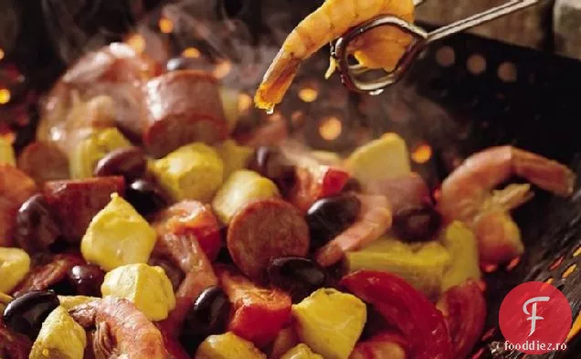 Paella pe grătar