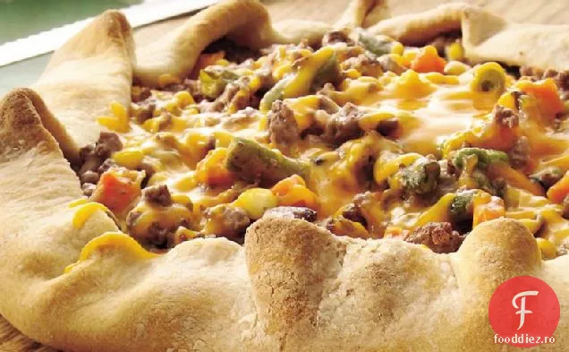 Plăcintă Cremoasă Cu Carne De Vită