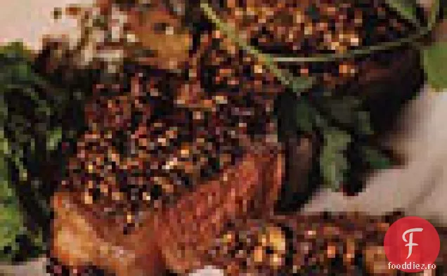 Cotlete de miel frecate cu coriandru și Chile