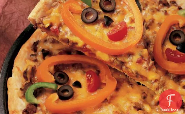 Pizza Jack-O ' - Lantern