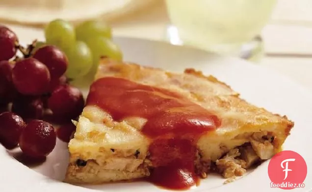 Plăcintă Italiană De Pui Cu Brânză