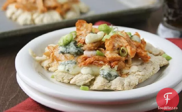 Mini Buffalo Chicken Bisquick Pizza